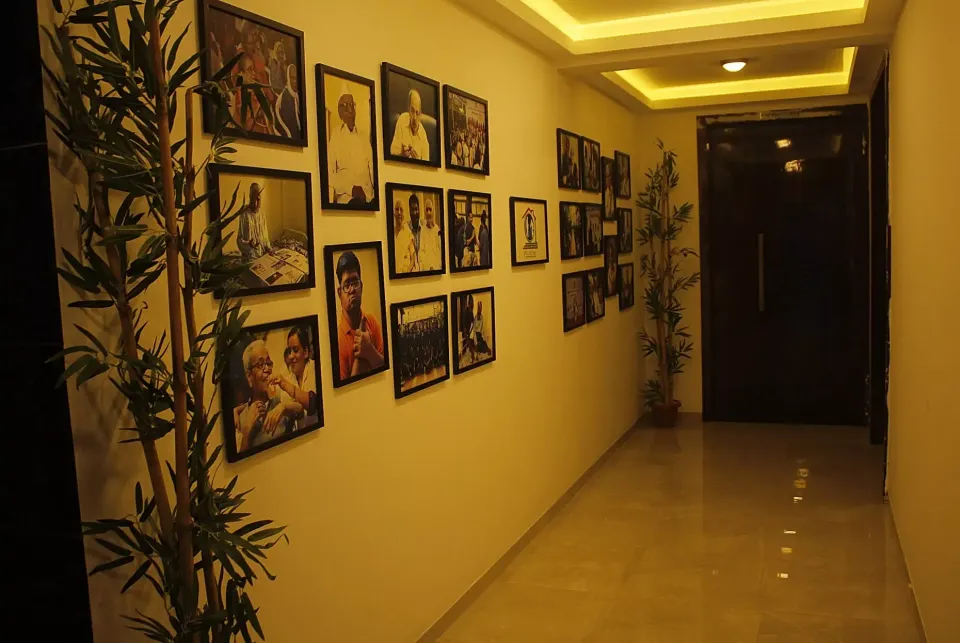 Golden Sky interior care facility and comfortable resident rooms